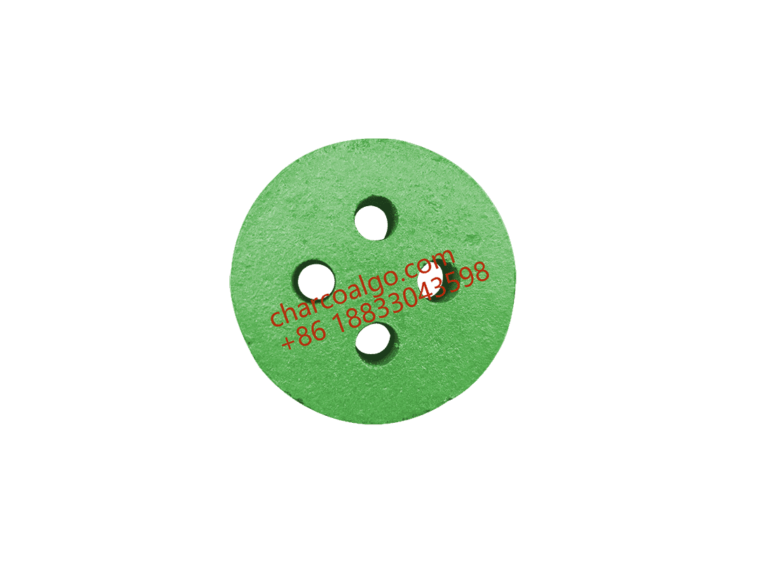 50mm Quick-Burning Charcoal Round Discs with 4 Holes, Black AA501-SBQ
