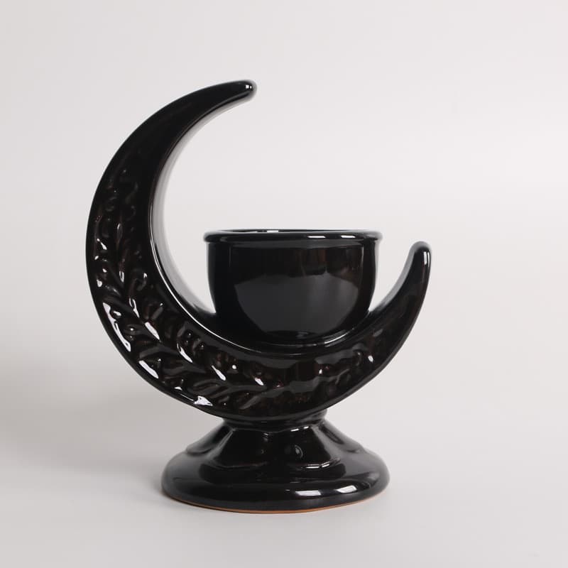 Middle Eastern Arabian Style Ceramic Moon Incense Burner - Multi-color Options Semi-handcrafted Aromatic Decor Middle Eastern Arabian Style Ceramic Moon Incense Burner - Multi-color Options Semi-handcrafted Aromatic Decor