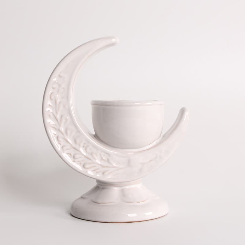 Middle Eastern Arabian Style Ceramic Moon Incense Burner - Multi-color Options Semi-handcrafted Aromatic Decor Middle Eastern Arabian Style Ceramic Moon Incense Burner - Multi-color Options Semi-handcrafted Aromatic Decor